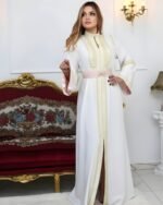 Caftan Blanc Éclatant