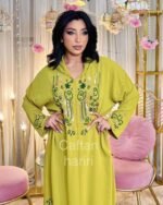 Caftan Hariri Vert Pistache